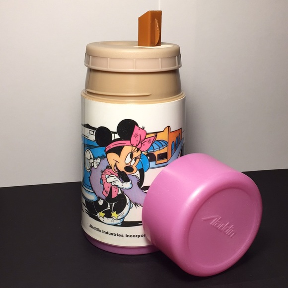 Vintage Mickey & Minnie Thermos Bottle - Picture 3 of 9